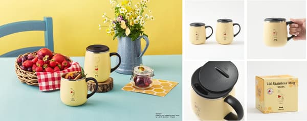 BRUNO Pooh Stainless Mug with Lid
