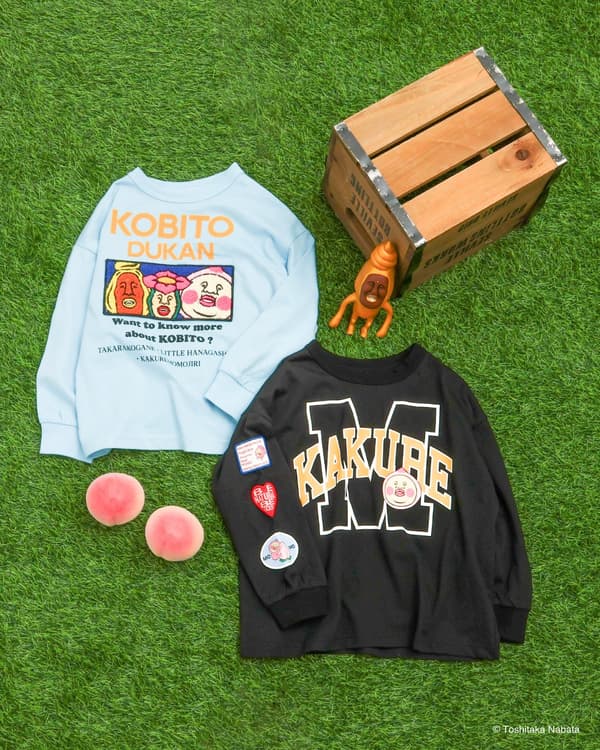 Camiseta de manga larga con parches de Kobito Zukan