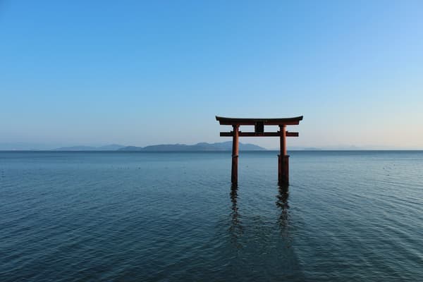 Shirahige Shrine, a landmark of Lake Biwa