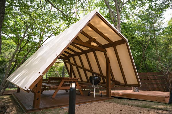 Private Tent Site at Wood Design Park Kyoto-Sai-