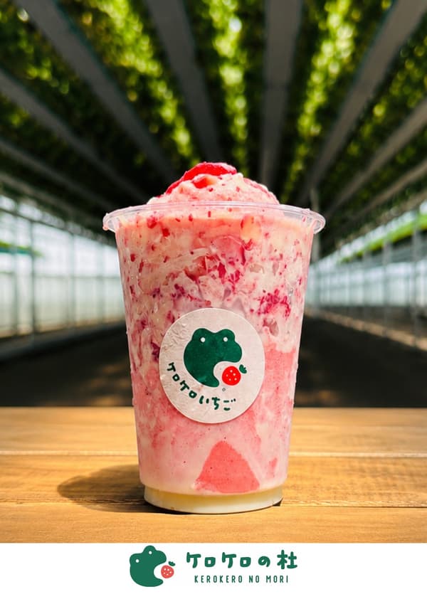 Postre de fresa congelada raspada Ichigo Kezuri