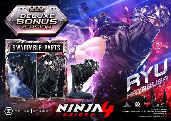 Cabeza adicional de la estatua de Ryu Hayabusa