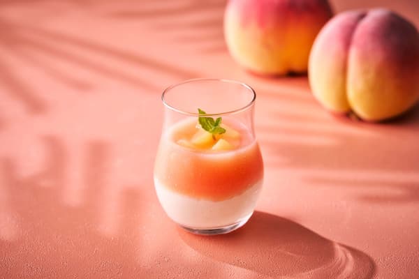 水蜜桃安茹白乳酪湯
