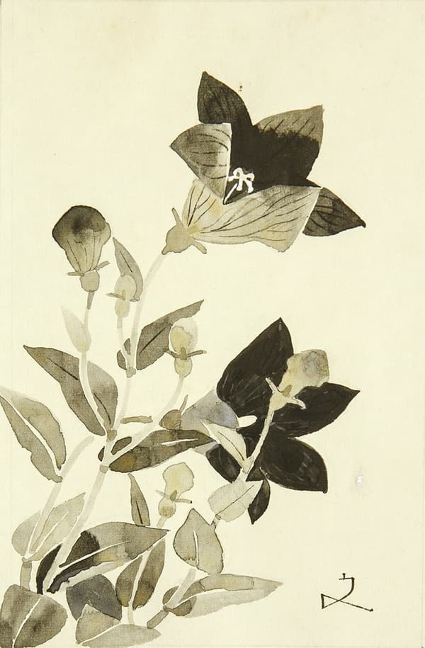 Original illustration for Jakuan Koyomi, installment 94 (1989)