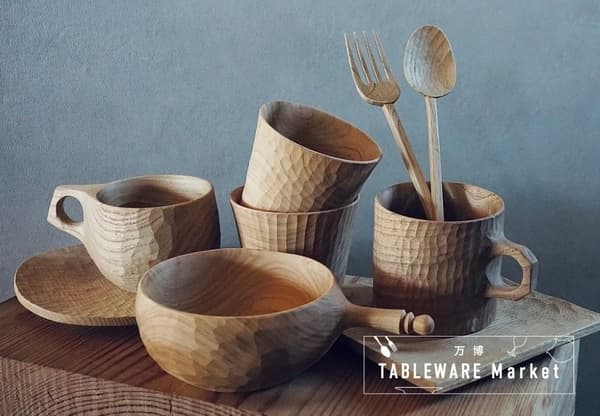 使用群馬縣木材製作的盤子和餐具 / NU woodworks