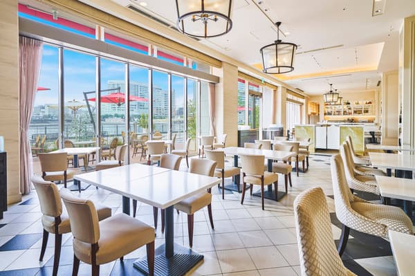 Afternoon tea setting at Anniversaire Café Minato Mirai Yokohama