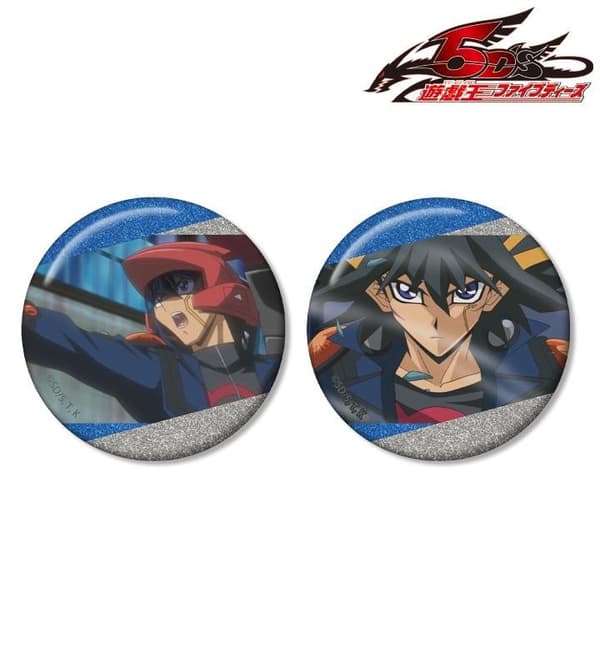 Yu-Gi-Oh! 5D's Scene Photo Glitter Can Badge 2-Piece Set