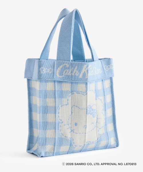 Cath Kidston × Hello Kitty 针织手提袋 天蓝色