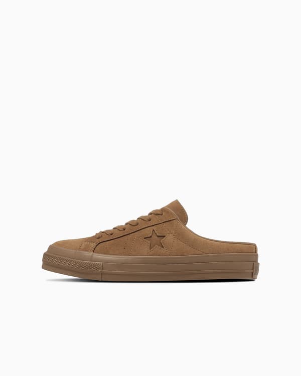 ONE STAR SUEDE MULE - 全黑色