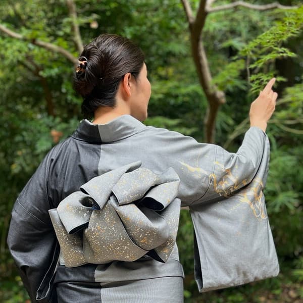 KIMONO Terrasse pre-tied obi 