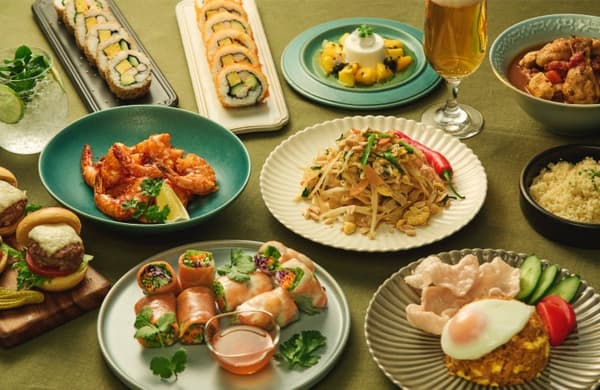 A multinational menu featuring flavors from around the world (image)