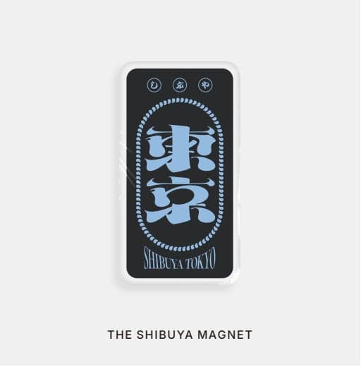 THE SHIBUYA / TOKYO MAGNET (白色)