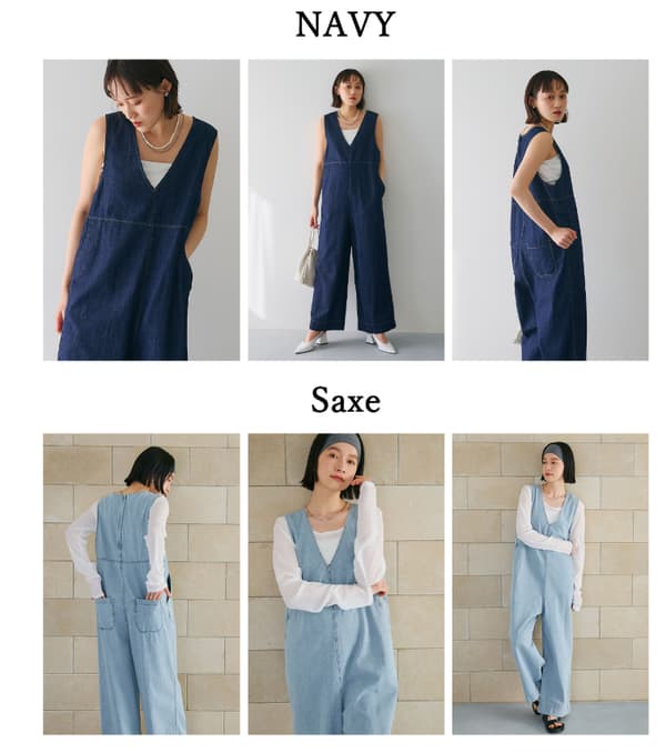 防水 FRESH DENIM 宽松牛仔连体裤