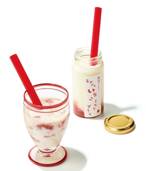 Katsuki Noen strawberry milk pudding