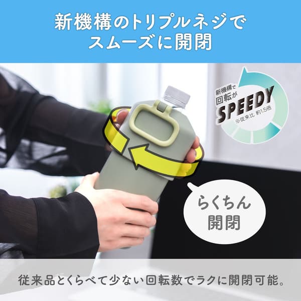 三旋螺紋機制，開關更容易