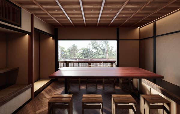 Second floor of the Gion store, Zeniya