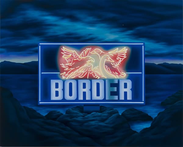 참고 작품: Border No.10 (2024), F150, 캔버스에 유채