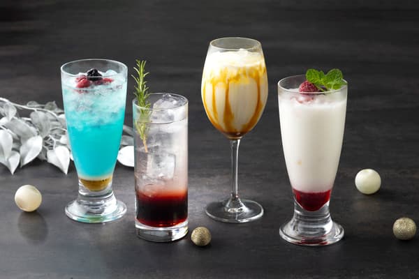 From left: Winter Jewel, Ruby Noel, Caramel Candle, Snow Sweet Milk