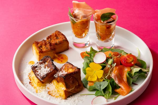 Quatre-Cheese Homemade French Toast and Savories