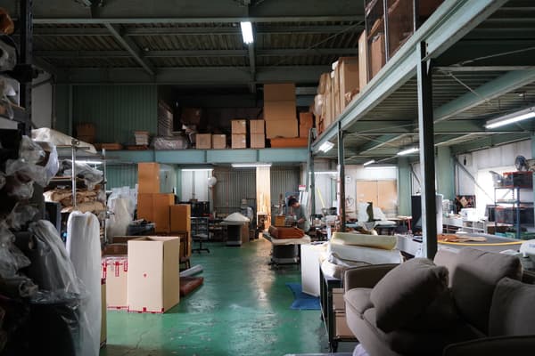 Kanata Seisakusho's furniture on display