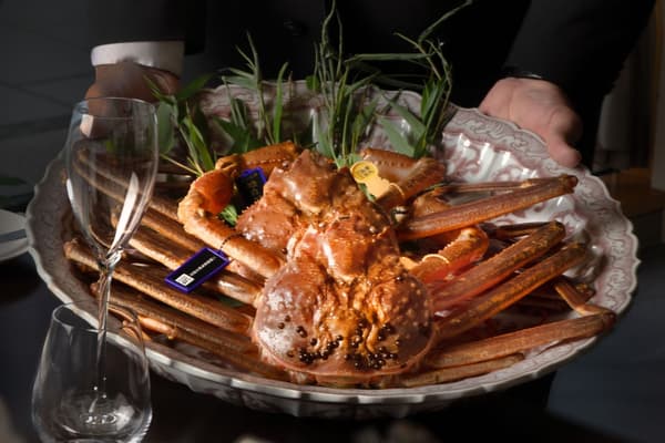Kepiting Echizen dengan tag