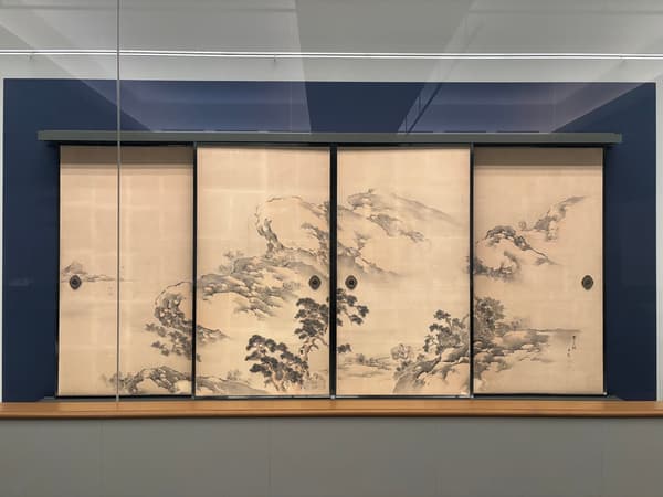 法云寺方丈隔扇画《山水图》，盐川文麟绘，京都府指定文化财产，法云寺（5月19日起）