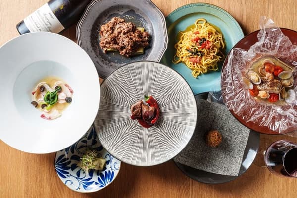 Makan malam Italia autentik yang diracik dengan cita rasa musim gugur Nagasaki