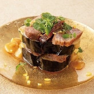 烤鸭配茄子田乐烧