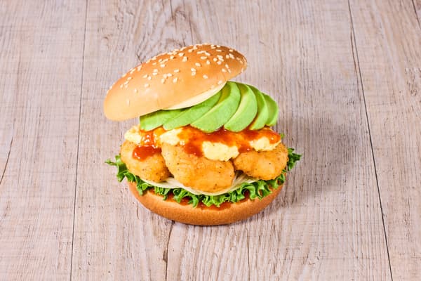 Avocado Shrimp Burger