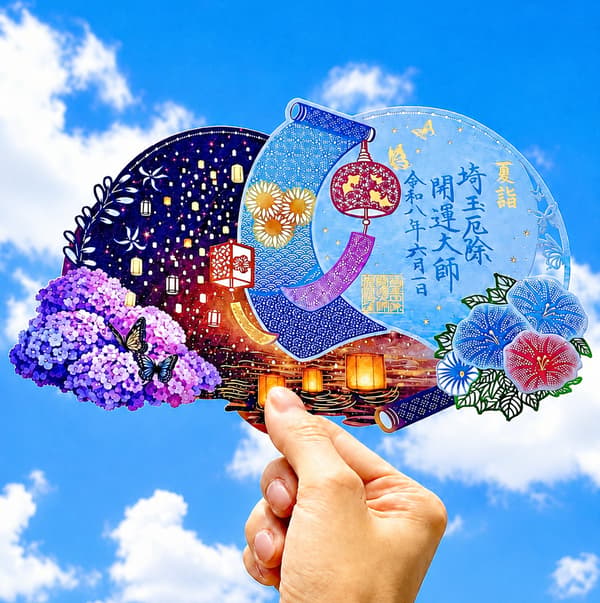 “夏空之诗”夏季限定剪纸御朱印