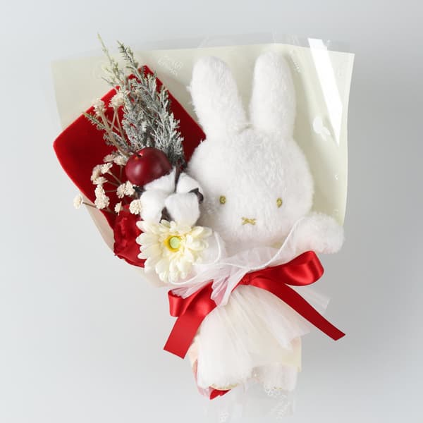 Fluffy plush bouquet, Winter Apple
