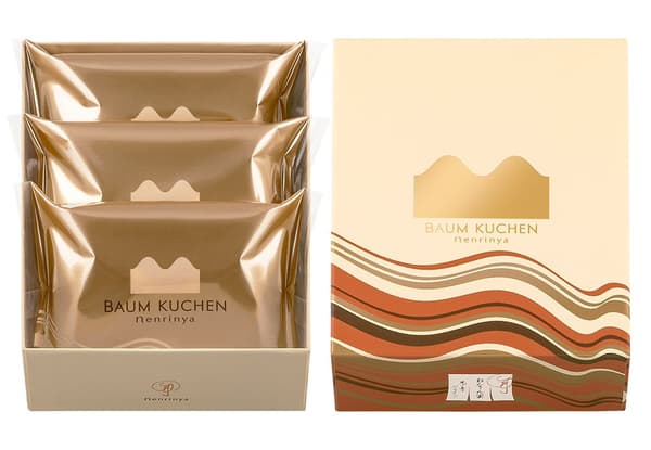 一口 Mount Baum 黃金巧克力包裝