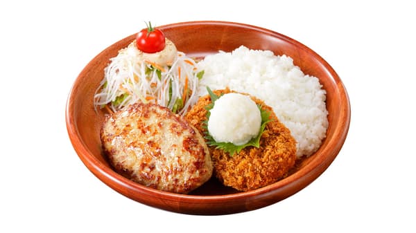 멘치카츠 오로시소 & 함박 디시