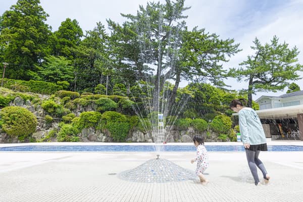 箱根飯店小涌園專為幼童設置的噴水嬉戲池
