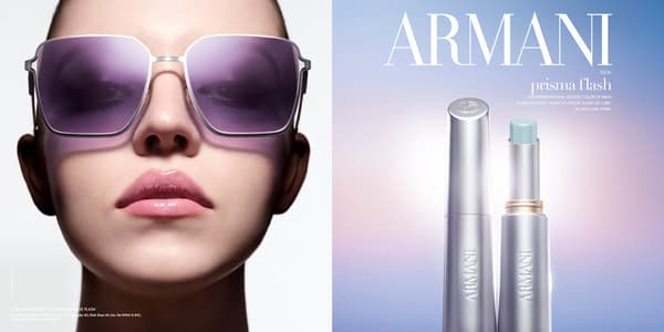 아르마니 뷰티 프리스마 플래시 립밤 캠페인의 시드니 스위니