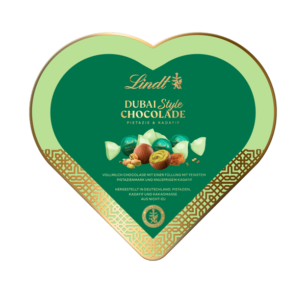 Lindt Dubai Style Chocolate Heart Box