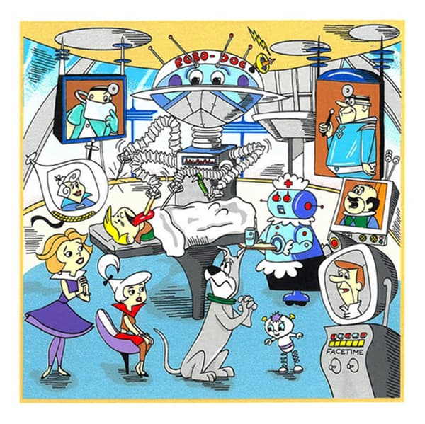 Jetsons Clinic por Charles Fazzino