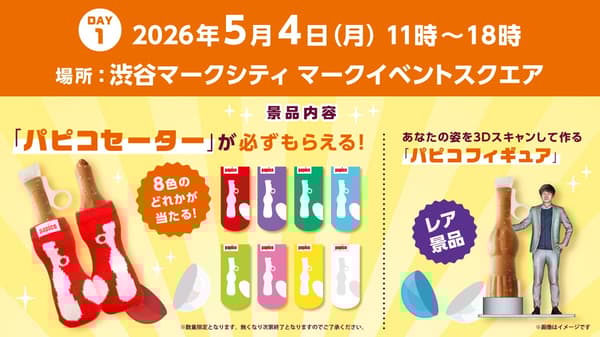 展示的Papico毛衣奖品