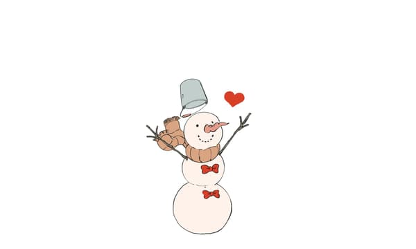 Illustration of a snowman