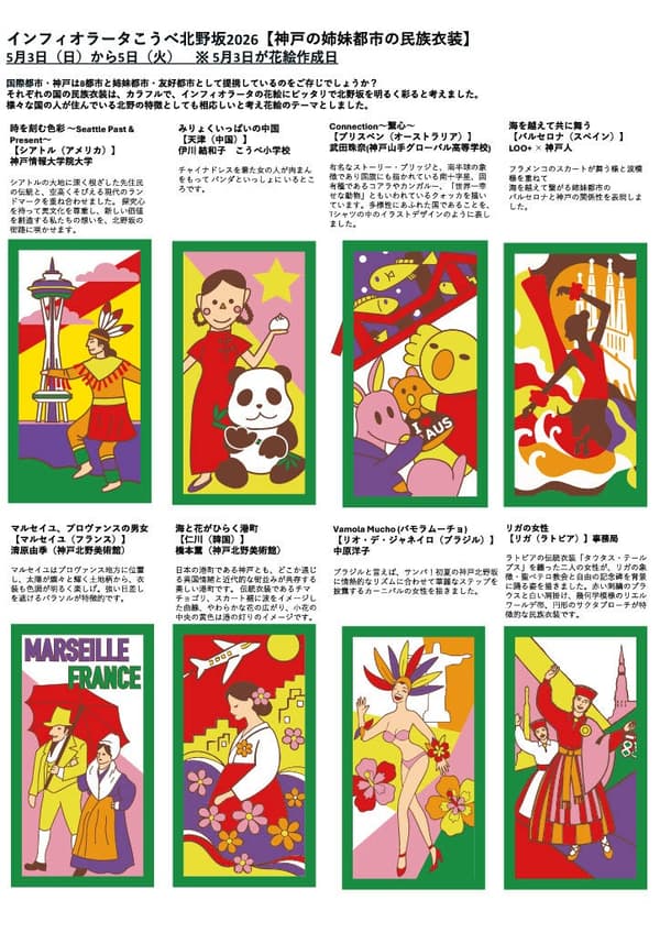 2026년 인피오라타 고베 기타노자카 꽃 디자인