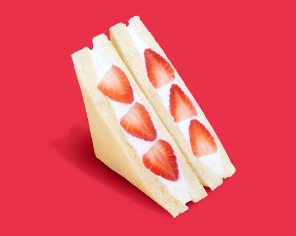 Strawberry & Whipped Cream Sandwich