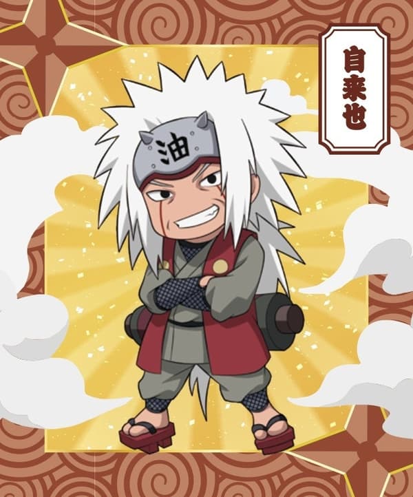Shinobi-Zato Birthday Card featuring Jiraiya