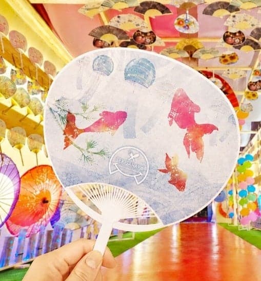 All visitors receive a free Original Uchiwa during the event period