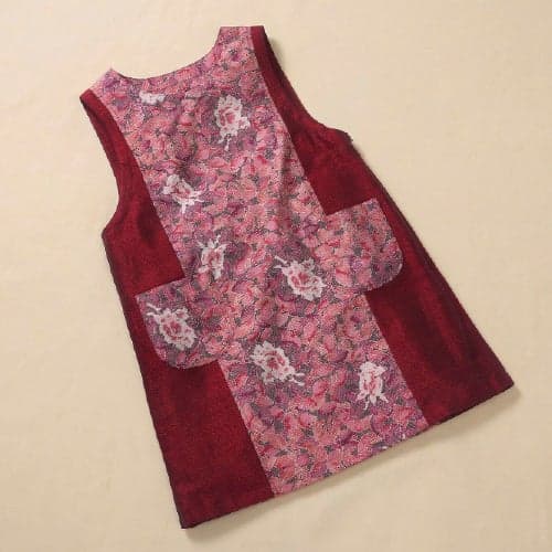 Oshima Tsumugi Sashiko Jumper Dress