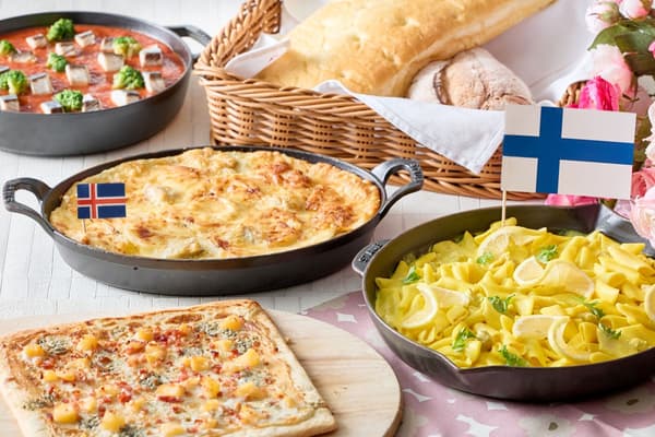 Fish, Soup, Pasta and Bread