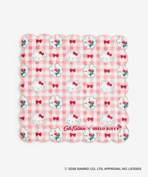 Cath Kidston × Hello Kitty 扇贝边毛巾手帕 粉色