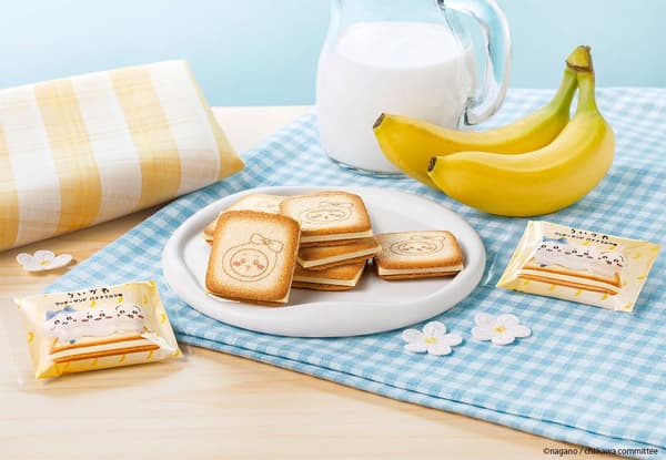 带有香蕉牛奶巧克力的猫舌饼
