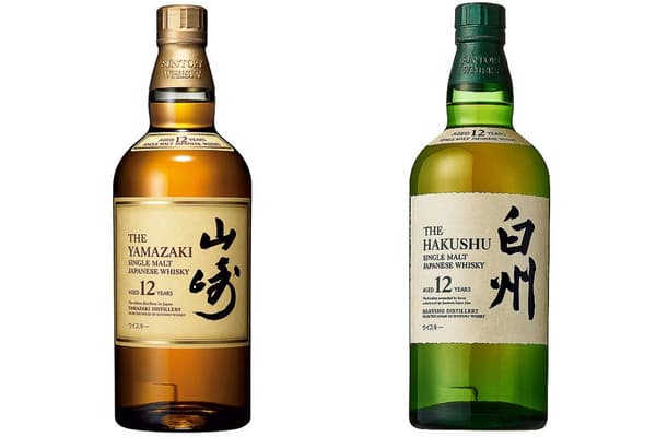 Yamazaki 12-Year and Hakushu 12-Year