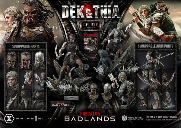 รูปปั้น Dek และ Thia จาก Predator Badlands ภาพรวม