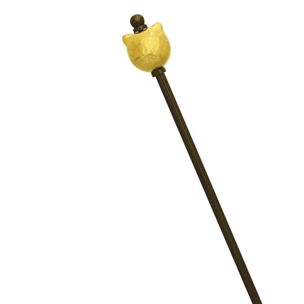 金色猫咪造型陶瓷发簪（细节）